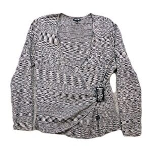 APT 9 Women's Gray Color Open Front Sweater /Cardigan W/Buckle SZ XL Office Work
